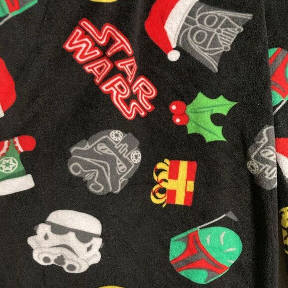 STAR WARS Velour PJ Pajama Sleep Lounge Pants with Pockets Mens Medium - Picture 6 of 10